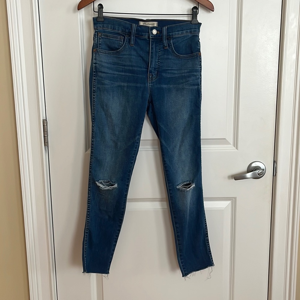 Madewell Roadtripper skinny ripped jeans 10"
